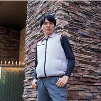 岡潮 空調ベスト(ウェアのみ) 20203 シルバーS 20203N-S 1着 535-8935（直送品）