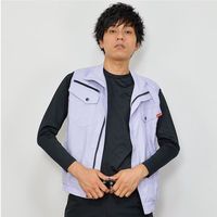 岡潮 空調ベスト(ウェアのみ)日本製生地使用 20218 ラベンダーLL 20218N-LL 1着 536-0522（直送品）