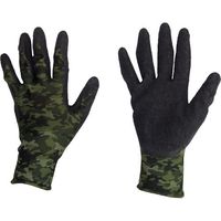 丸和ケミカル 天然ゴム背抜き手袋(迷彩柄) 757 1セット(10双) 569-2497（直送品）