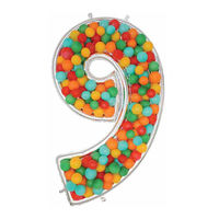 Amscan 44122<バルーンフォームズ.9 シルバー 数字 風船 0203670609 1パック(1枚入)（直送品）