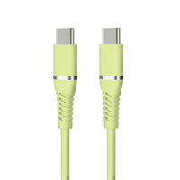 磁気研究所 柔らかく絡みにくいType-Cケーブル USB CtoC USB2.0 ピスタチオグリーン HD-STCC100W1GN 1個