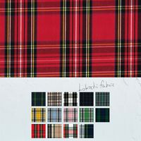 清原 生地 TC タータンチェック 10M巻 KOF-58_GRY 1巻(10M)（直送品）