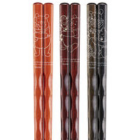 スケーター ANEN45T 木製持ちやすいお箸 23cm 3P 【くまのプーさん】 670077-ANEN45T 1セット(3膳入)（直送品）