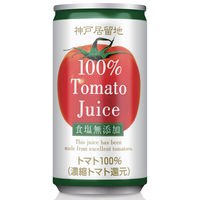 富永貿易 　神戸居留地　 完熟トマトジュース 100%　 無塩　 185g 　1箱（30本入）