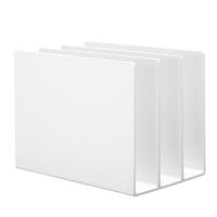 無印良品 スチロール仕切りスタンド ホワイトグレー 3仕切 小 約210×135×160mm 1セット（1個×2） 良品計画