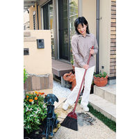 アズマ工業 名匠150 黒シダほうき 長柄 1本