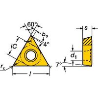 サンドビック SANDVIK コロターン107 旋削用ポジチップ(120) 5015 TCEX110302L-F 1セット(10個)（直送品）