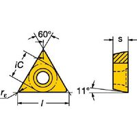 サンドビック SANDVIK コロターン111 旋削用ポジチップ(120) 2015 TPMT 06 T1 04-MF 1セット(10個)（直送品）