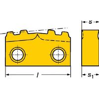 SANDVIK TーMax Uーロック ねじ切りチップ(330) 4125 R166.39G-24BU22-050 1セット(10個)（直送品）