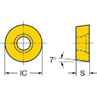 サンドビック SANDVIK コロミル200 フライス加工用チップ(350) 1040 RCKT 13 04 00-MM 1セット(10本)（直送品）