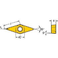 サンドビック SANDVIK コロターン107 旋削用ポジチップ(130) 1515 VBMT 16 04 08-UM 1セット(10個)（直送品）