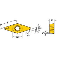 サンドビック SANDVIK コロターン107 旋削用ポジチップ(120) 1020 VCEX 11 03 01R-F 1セット(10個)（直送品）