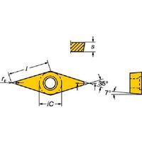サンドビック SANDVIK コロターン107 旋削用ポジチップ(120) 2025 VCMT 11 03 04-MM 1セット(10個)（直送品）