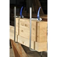 ボンダス・ジャパン ボンダス ラチェット式L型レバークランプ 最大口開160mm×フトコロ80mm 49016 1セット(5丁)（直送品）