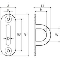 ふじわら ブラックパッドアイ(黒ツヤ消しセラミックコート) 8mm PD-8B 1個 524-2712（直送品）