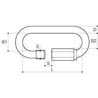 ふじわら ブラックリングキャッチ 6mm RC-6B 1個 538-2079（直送品）