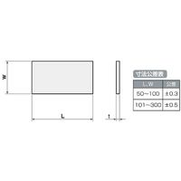 岩田製作所 IWATA シムプレート(SPCC) 50×100×0.8mm TF50-100-08 1個 197-8872（直送品）
