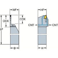 サンドビック SANDVIK コロカットQDホルダ(480) QD-LFL1750C20A 1本 825-1968（直送品）