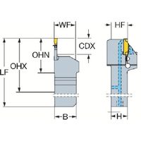 サンドビック SANDVIK コロカットQDホルダ(480) QS-LF123G14C2020E-130B 1本 825-1893（直送品）