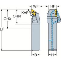 サンドビック SANDVIK コロターンTRホルダ(480) QS-TR-D13JCL 12HP 1本 825-2088（直送品）