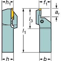 サンドビック SANDVIK コロカット1・2 突切り・溝入れ用シャンクバイト(480) RF123R32-4040B 1本（直送品）