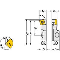 サンドビック SANDVIK コロターン107 ポジチップ用カートリッジ(470) SSKCR 16CA-12 1個 578-9486（直送品）