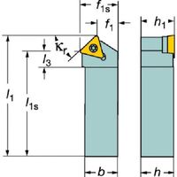 サンドビック SANDVIK コロターン107 ポジチップ用シャンクバイト(210) STDCR 1616H 16 1本 578-9664（直送品）