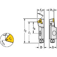 サンドビック SANDVIK コロターン107 ポジチップ用カートリッジ(470) STSCL 06CA-06 1個 579-0280（直送品）