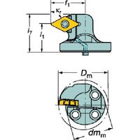 サンドビック SANDVIK コロターンTR コロターンSL用570カッティングヘッド(480) TR-SL-D13XCR-40 1個（直送品）