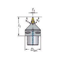 サンドビック SANDVIK コロターンTR コロマントキャプトカッティングヘッド(410) TR-C6-V13VBN-00065 1個（直送品）