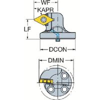 サンドビック SANDVIK コロターンSLカッティングヘッド(480) TR-SL-D13XCR-40HP43 1個 579-9392（直送品）