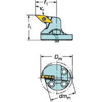 SANDVIK コロターンTR コロターンSL用570HPカッティングヘッド(480) TR-SL-V13LBR-32HP 1個（直送品）