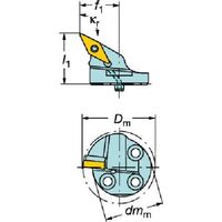 サンドビック SANDVIK コロターンTR コロターンSL用570カッティングヘッド(480) TR-SL-V13PBL-40 1個（直送品）