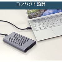 RATOC USB3.2 Gen2x2 M.2 SSDケース(クローン機能搭載・NVMe 2台用) RS-ECM2-U32C 1個（直送品）