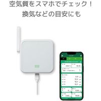 ラトックシステム WiーFi 環境センサー RS-WFEVS2 1個 528-0977（直送品）