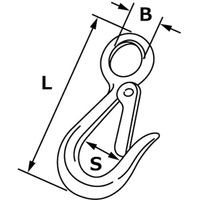 大洋製器工業 大洋 SUS ナスカンフック 1(3220388) 3220388 1個 539-9228（直送品）