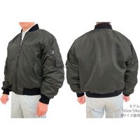 トーマセンイ TEAGLES 11631 MAー1タイプブルゾン グリーン4L GR 4L 1枚 454-1606（直送品）