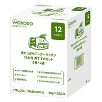 具たっぷりグーグーキッチン 12か月おすすめセット 6種×2袋 1セット（1箱×4） アサヒグループ食品株式会社