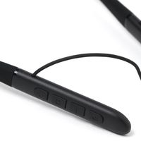 首掛けワイヤレスイヤホン ブラック LAKOLE/ラコレ