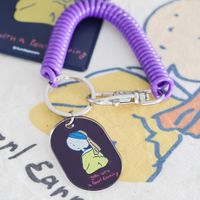 （世界の名作）コイルキーホルダー 真珠の耳飾り LAKOLE/ラコレ