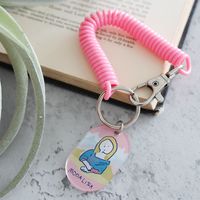 （世界の名作）コイルキーホルダー モナリザ LAKOLE/ラコレ