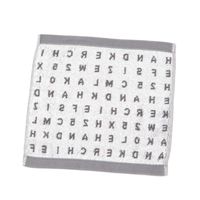 今治産ハンドタオル（タイポグラフィ） チャコール LAKOLE/ラコレ