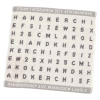 今治産ハンドタオル（タイポグラフィ） アイボリー 1セット（1枚×2） LAKOLE/ラコレ