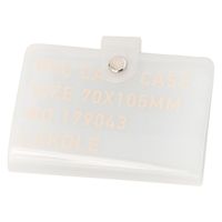 【LAKOLE/ラコレ】 クリアカードファイル オフホワイト 1セット（1個×2）