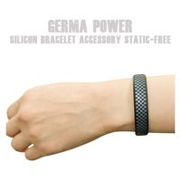 オルアージュ 【ケース販売】ゲルマパワーシリコーンブレスレット 市松模様 ブラック M GPSB6181 1箱(60個入)（直送品）