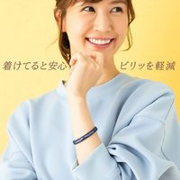 オルアージュ 【ケース販売】スパークノンXシリコンバンド リーフ柄 ネイビーxシルバー M SM0353 1ケース(60個入)（直送品）