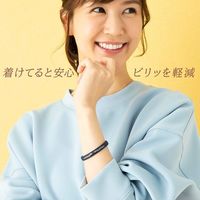 オルアージュ 【ケース販売】スパークノンXシリコンバンド リーフ柄 ブラックxシルバー M SM0346 1ケース(60個入)（直送品）