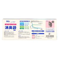 ハウスホールドジャパン AS07 消臭袋 サニタリータイプ 黒 4580287323079 1セット(1個(30枚)×6)（直送品）