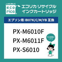 エコリカ エプソン（EPSON）用 リサイクルインク ECI-EIB07B-M マゼンタ IB07MB対応 1個