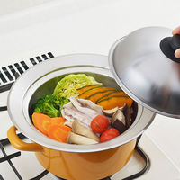 ヨシカワ 蒸し器 フライパン 20~22cm用 ドーム型 フタ付き ステンレス YJ2302 1個